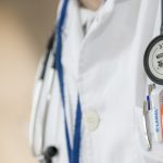 Close up view of doctor stethoscope