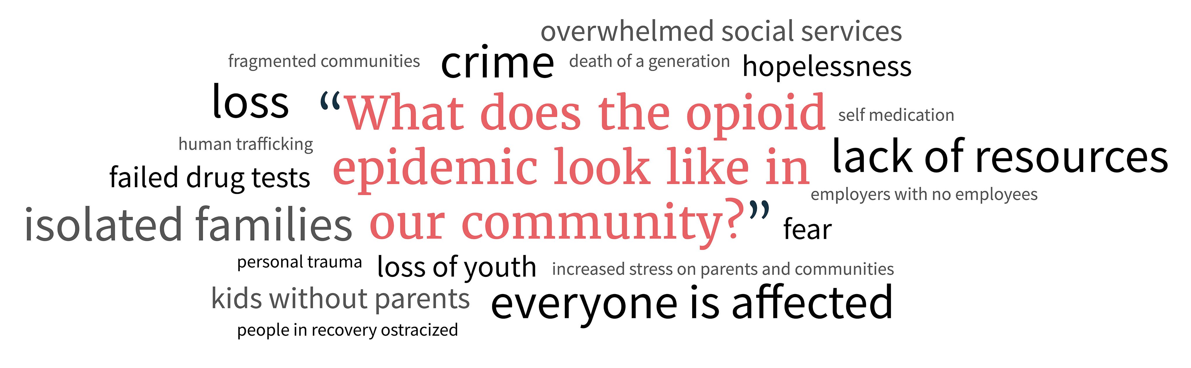 What does the opioid epidemic look like in your community?