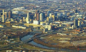 Aerial view of Columbus Ohio