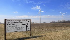 A wind farm in Ohio